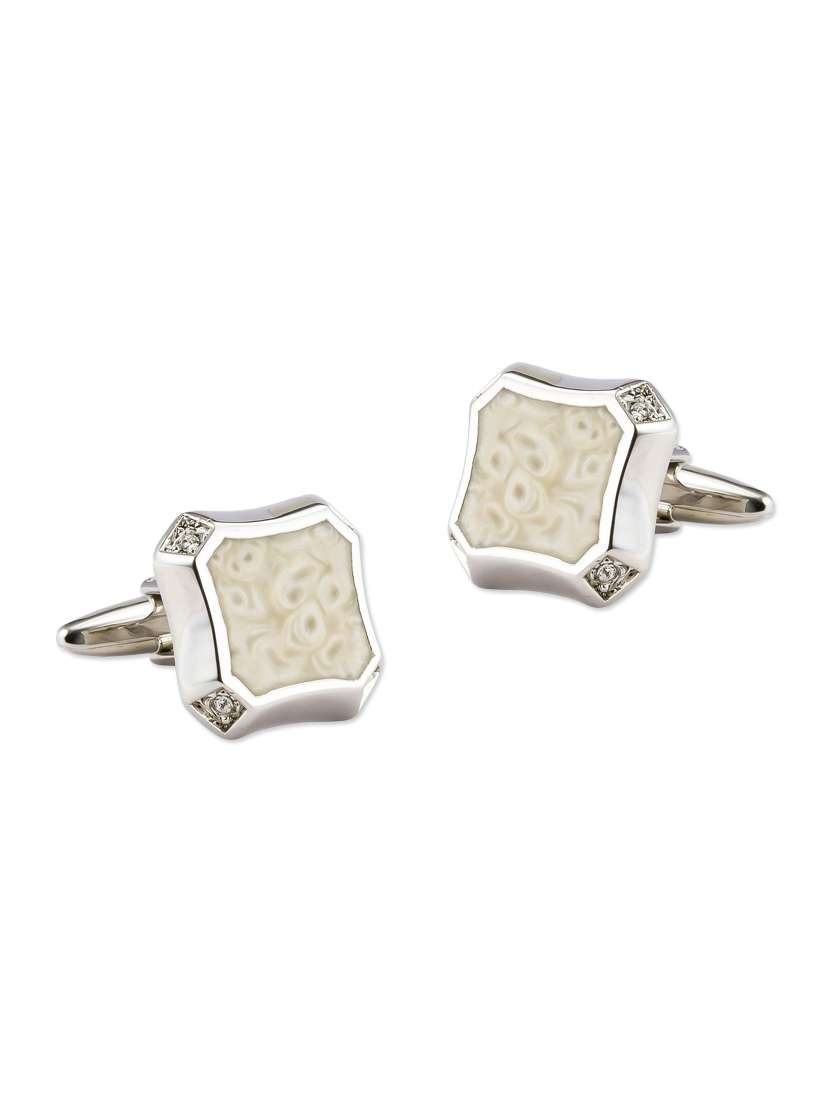 silver color metal cufflink