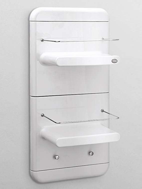 white abs plastic bathmate corner unit