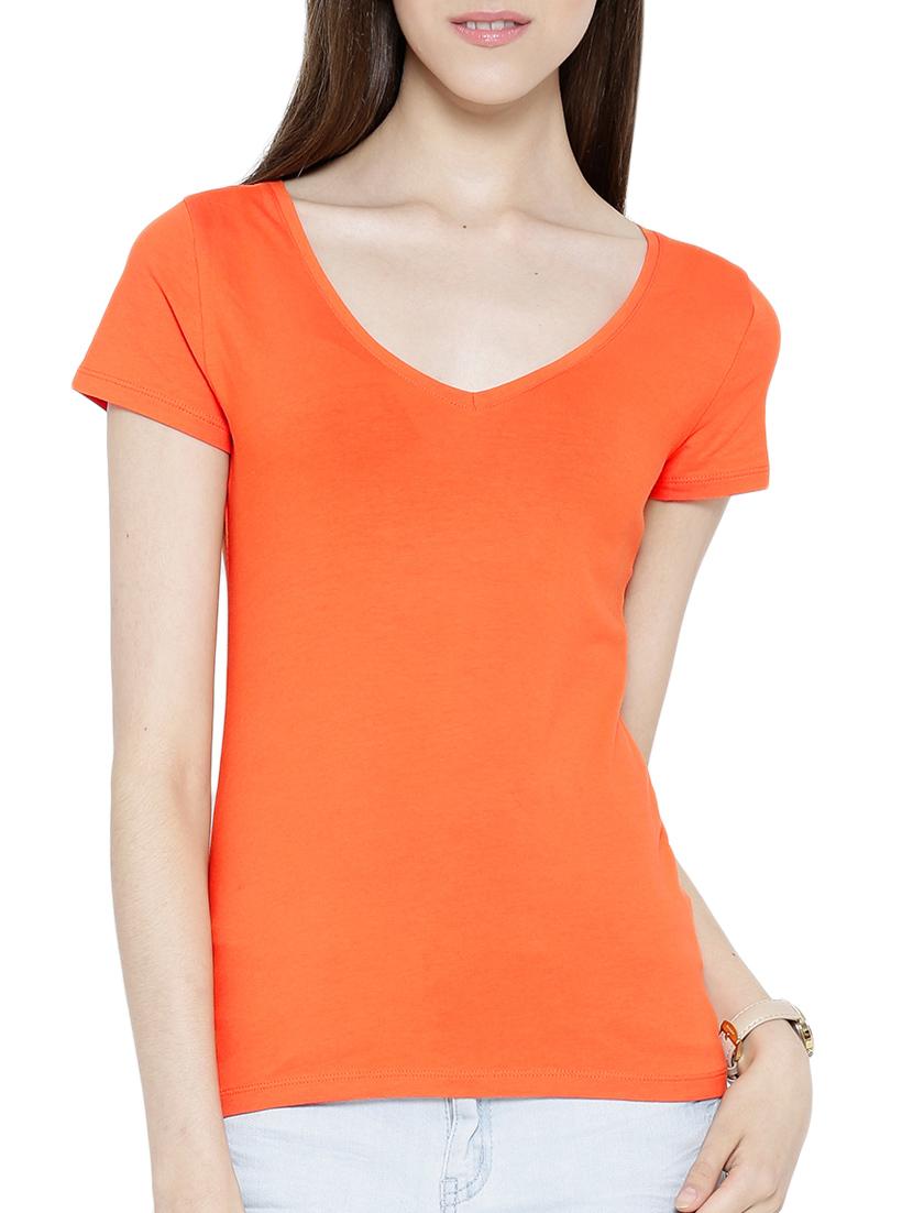 orange cotton regular top - 11299806 - Zoom Image - 0