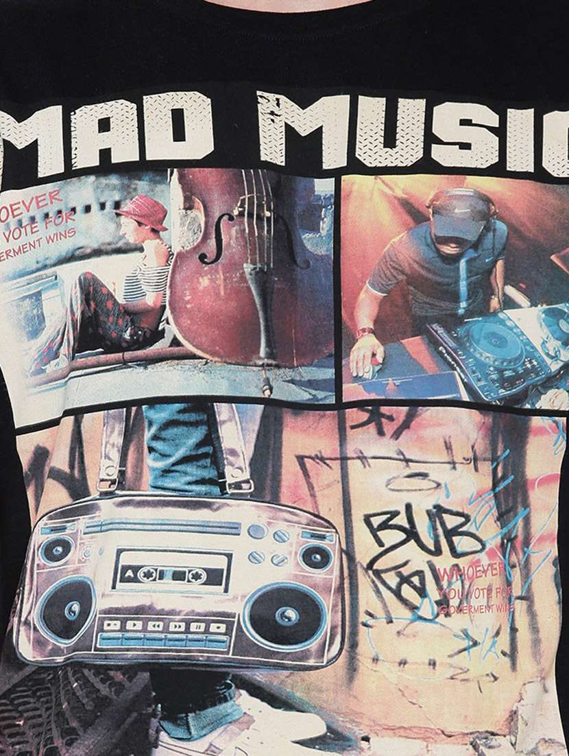 black cotton tshirt - 11299828 -  Standard Image - 3