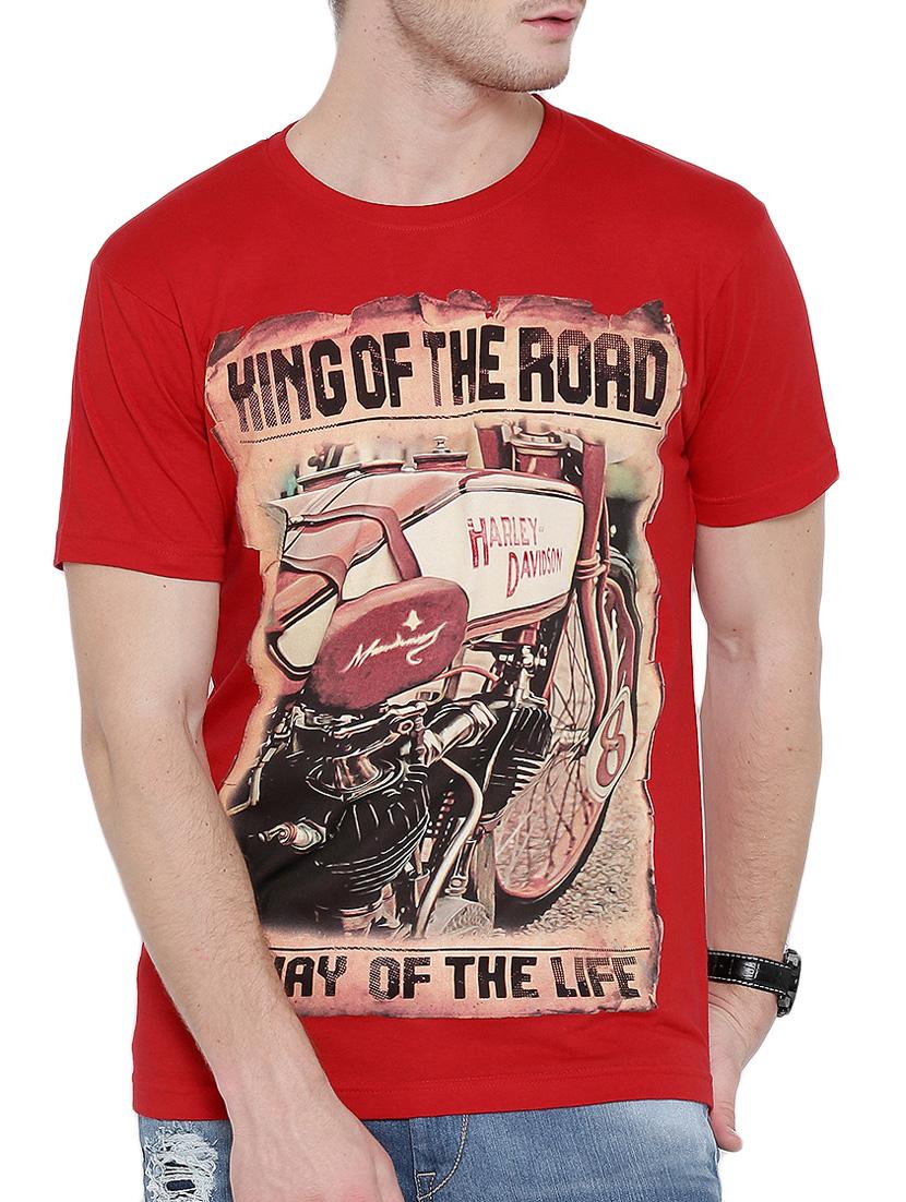 red cotton tshirt