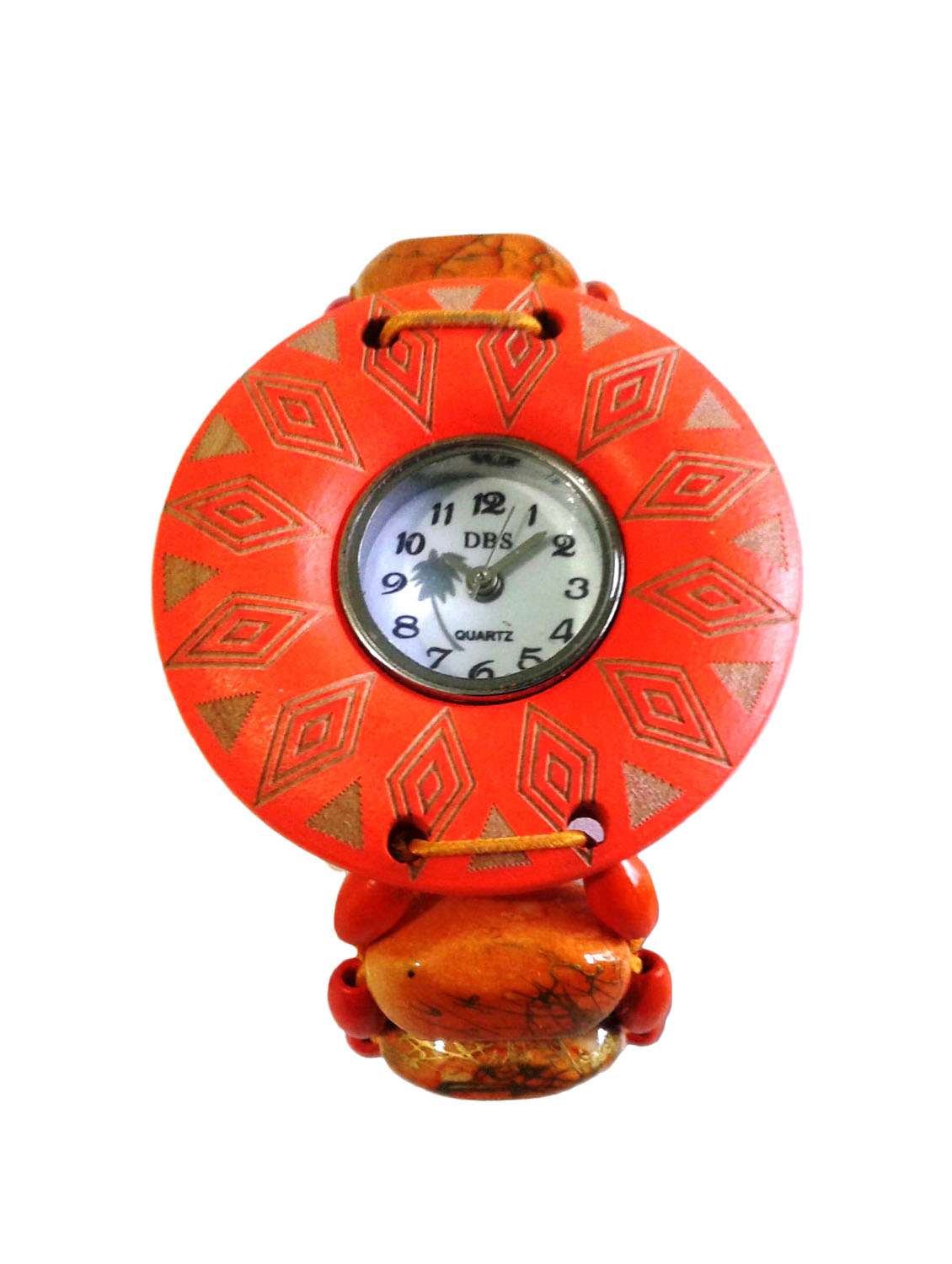 orange wood wrist watch - 11306189 - Zoom Image - 0