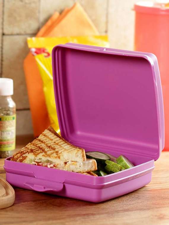 Buy online Tupperware Penguin Purple Plastic 320 Ml Sandwich