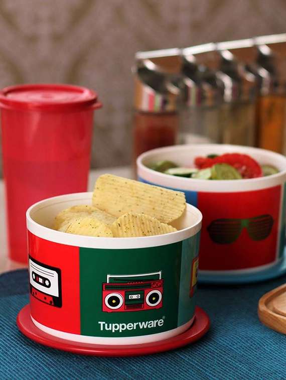 Buy online Tupperware Retro One Touch 650 Ml Storage Container