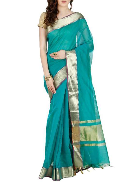 pink cotton saree with blouse