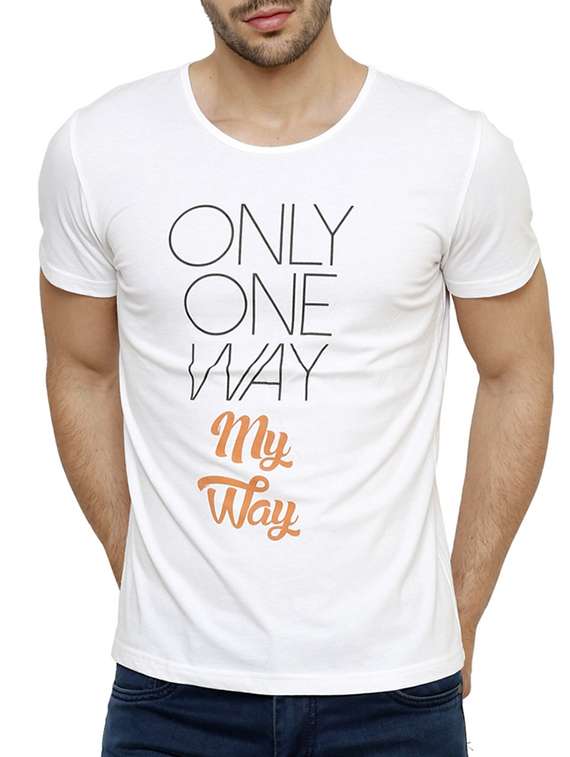 men white cotton t-shirt
