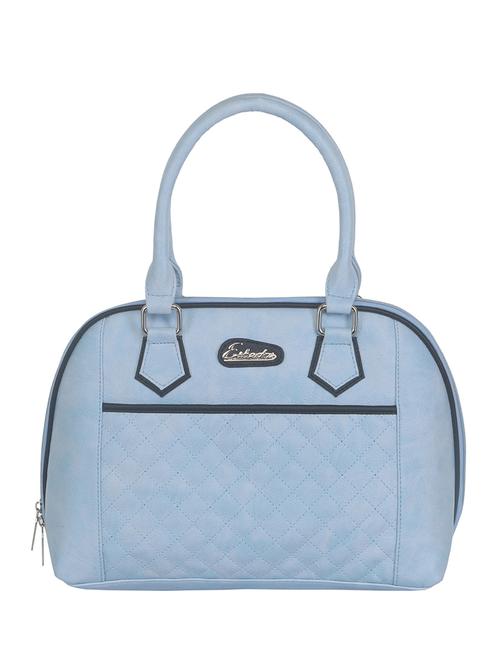 powder blue faux leather handbag - 11369666 - Standard Image - 0
