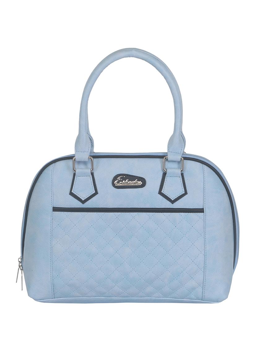 powder blue faux leather handbag - 11369666 - Zoom Image - 0