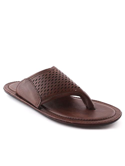 brown leatherette slipper - 11379596 -  Standard Image - 0