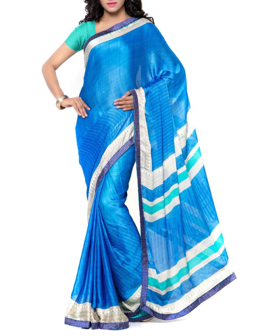 blue saree