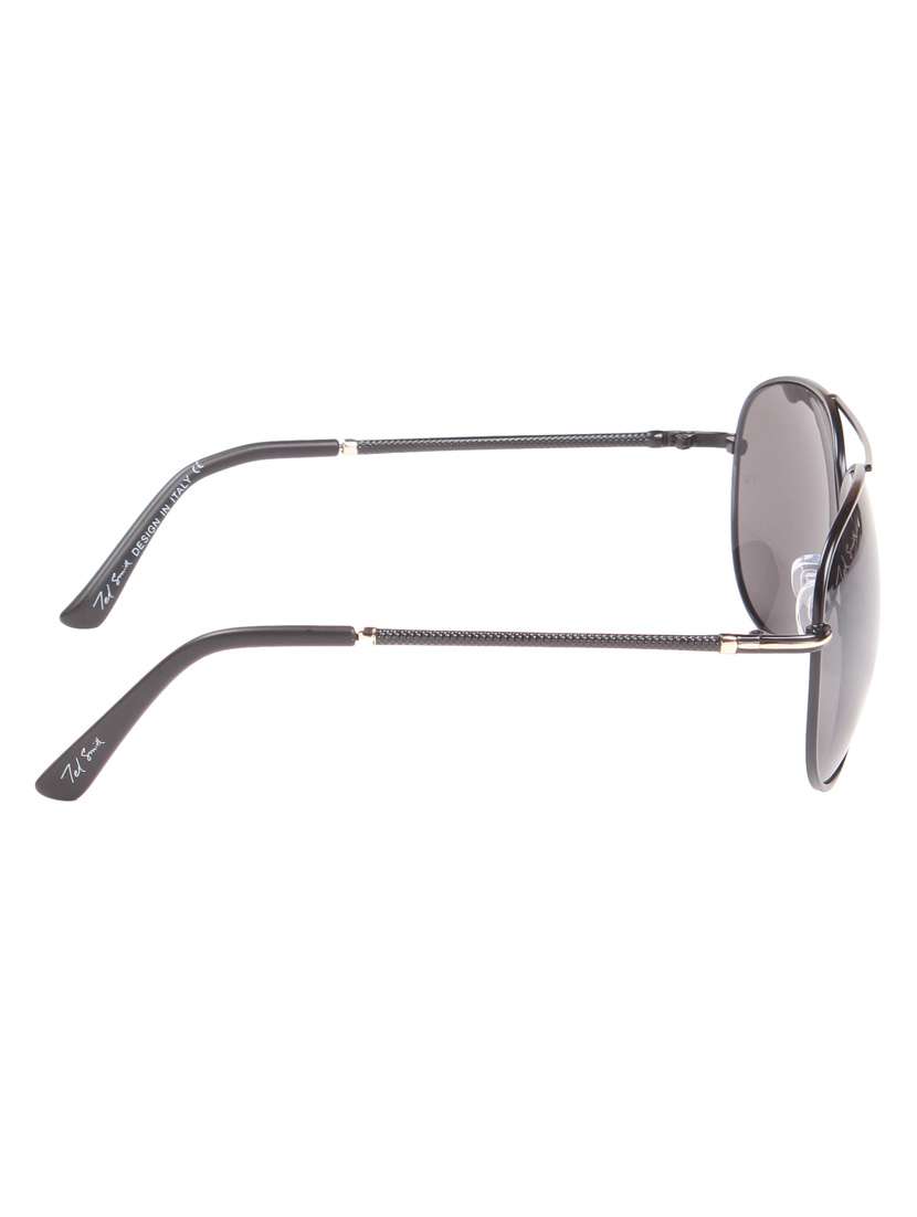 grey color, oval frame sunglasses - 11425649 -  Standard Image - 3