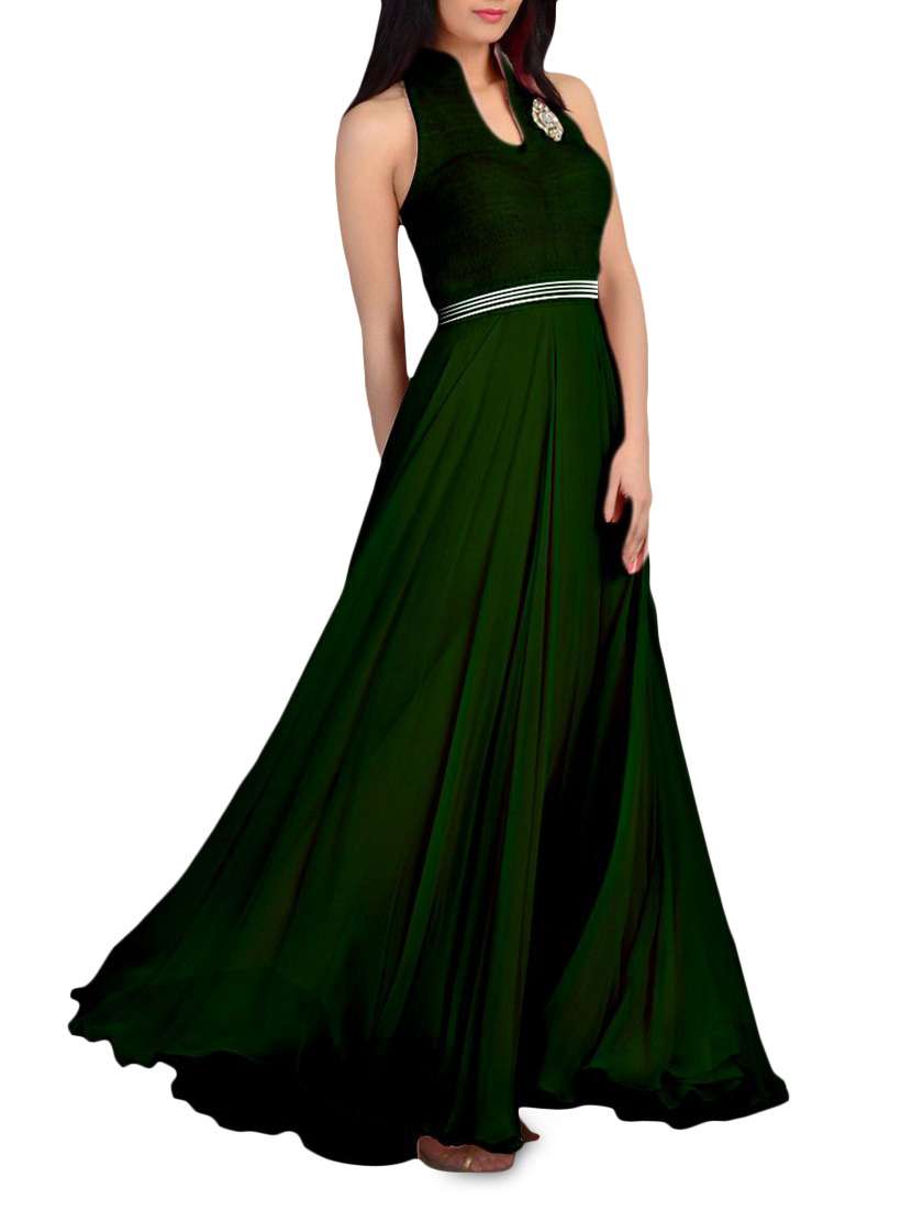 deep v neck green dress Women's Weekend Ready Deep V-Neck Mini Dress in Hunter Green main image 0