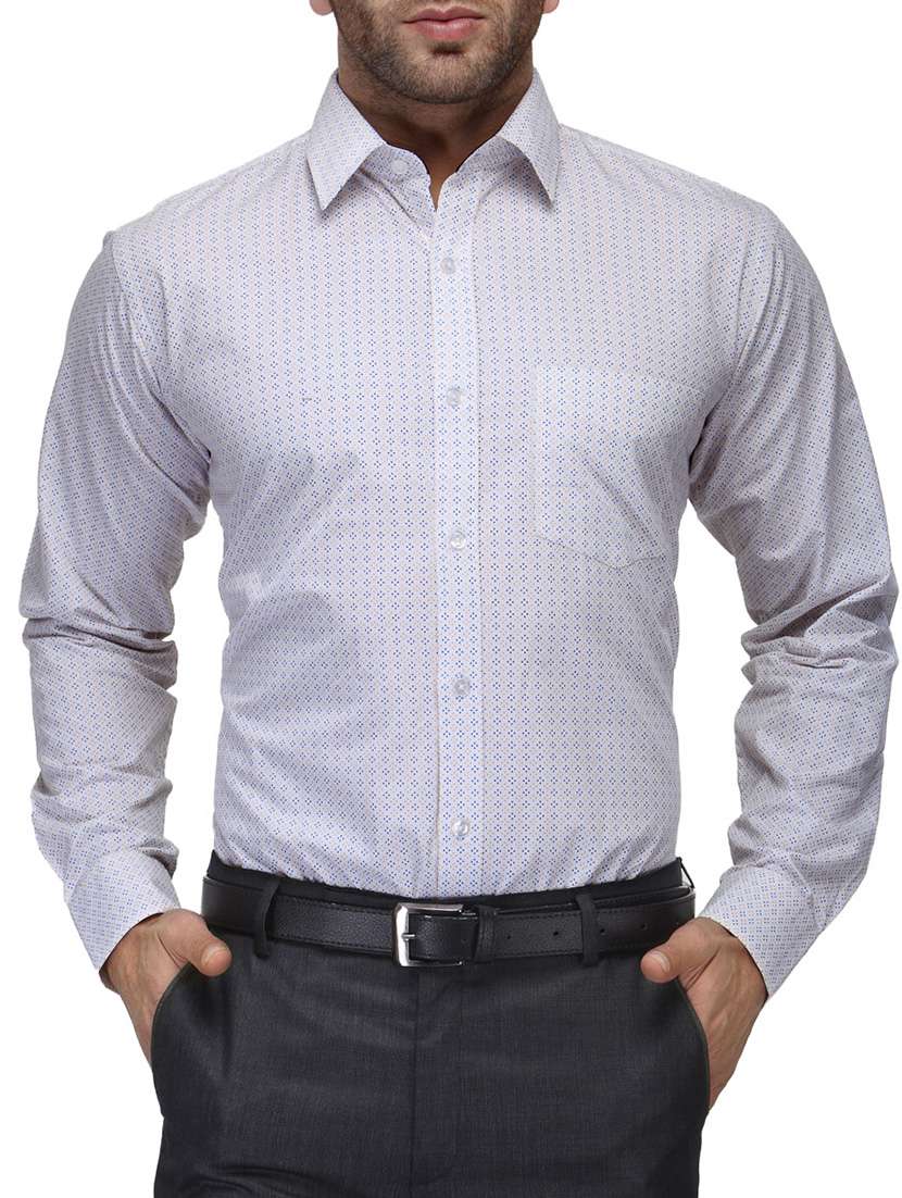 yellow cotton formal shirt - 11439018 - Zoom Image - 0