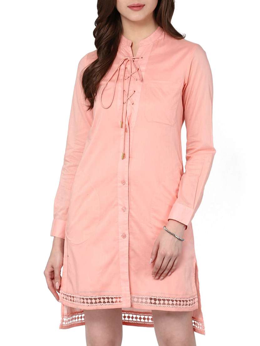 pink shirt dress - 11454107 - Zoom Image - 0