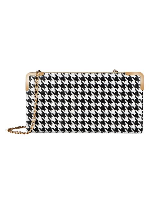black leatherette clutch - 11458902 -  Standard Image - 0