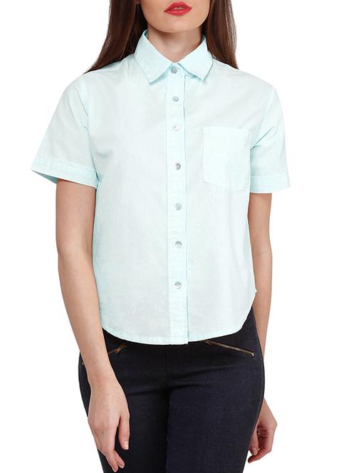 grey cotton regular shirt - 11459264 - Standard Image - 0