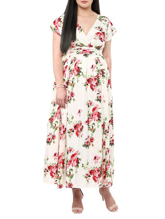 white crepe maxi dress