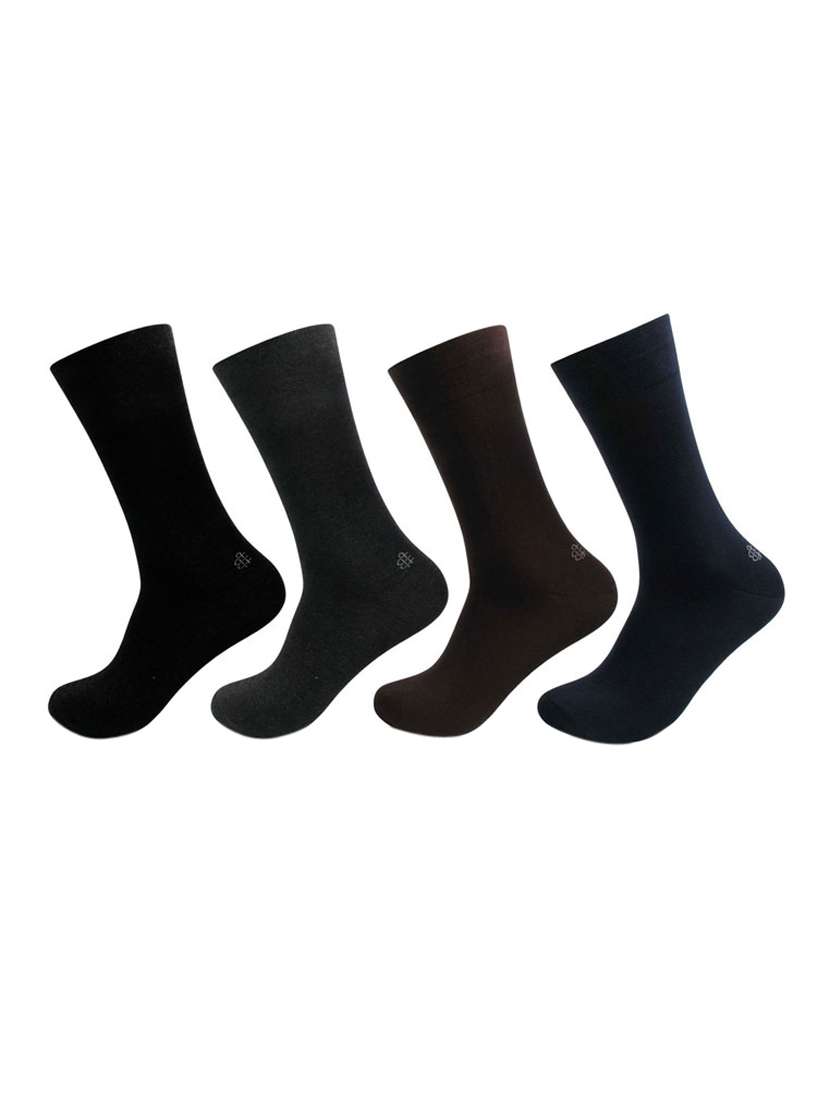 Multi Colored Cotton Sock Sock Set Of 4