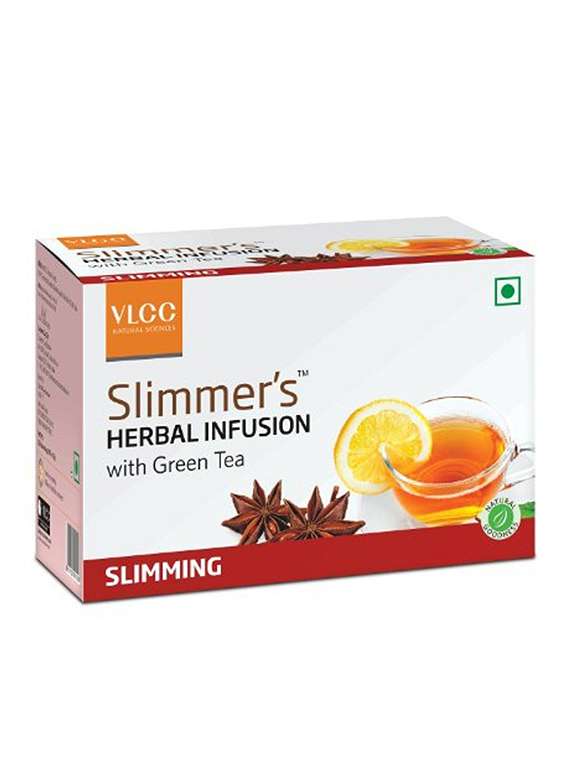 vlcc slimmers herbal infusion with green tea - slimming 50's