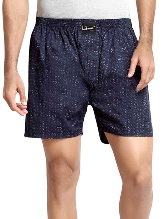 navy blue cotton boxer