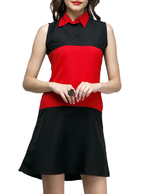 women's color block dress - 11478940 - Standard Image - 0