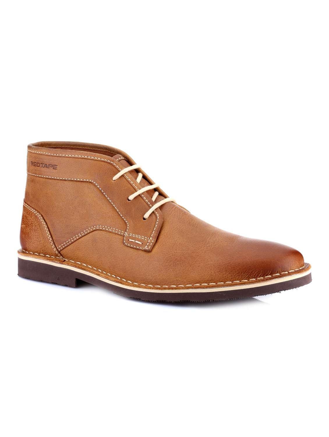 Mens Boots Red Tape Tan Derby Boots Sale Red Tape Dark Tan Derby