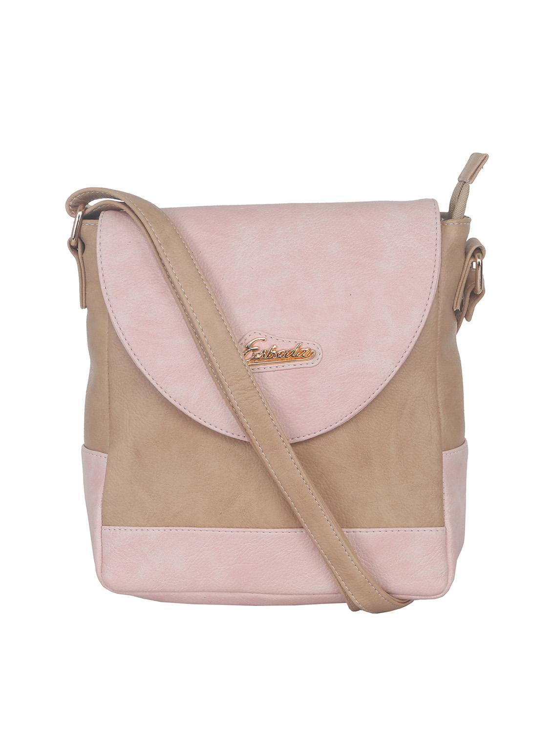 pink synthetic leather sling bag - 11507234 -  Zoom Image - 0