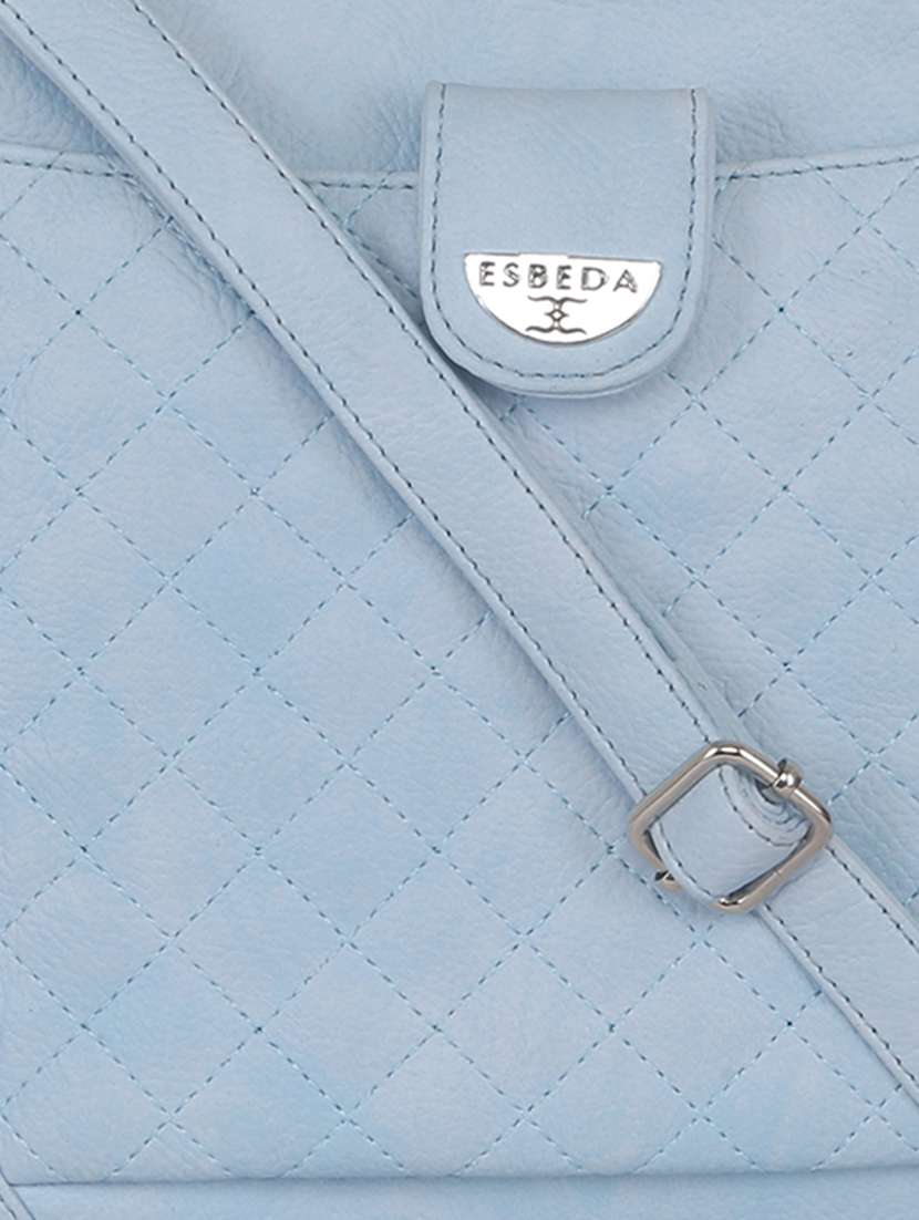 light blue solid regular sling bag - 11507252 - Standard Image - 3