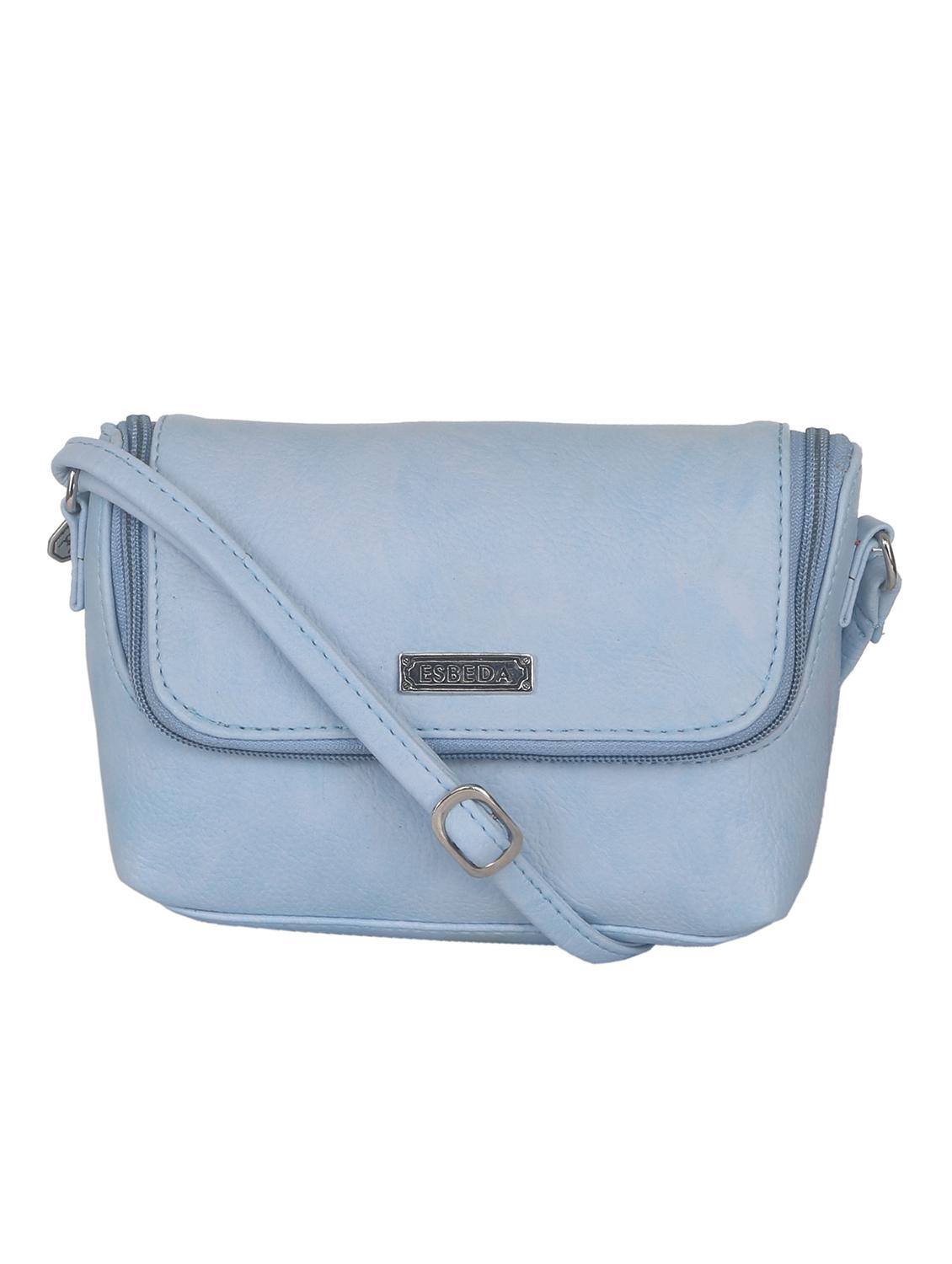 light blue solid regular sling bag - 11507268 - Zoom Image - 0