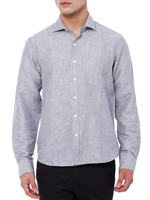 grey cotton casual shirt