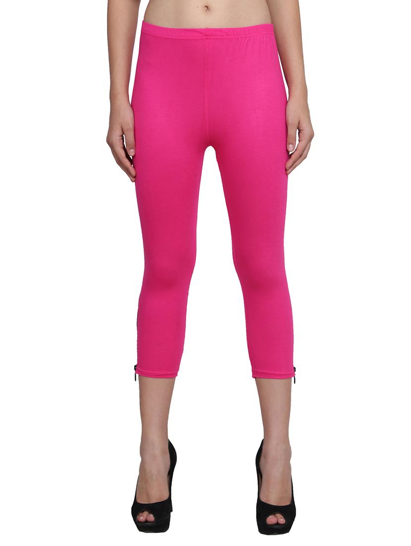 pink color, viscose capri - 11512295 - Zoom Image - 0