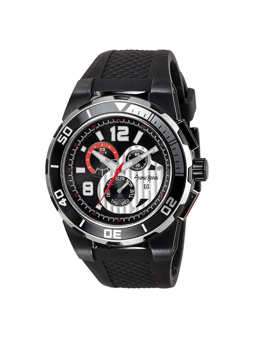 Buy online Black Chronograph Watch from Watches for Men by Antonio