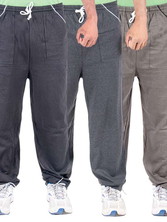 multi colored cotton  full length track pant