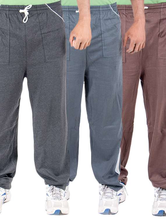 multi colored cotton  full length track pant