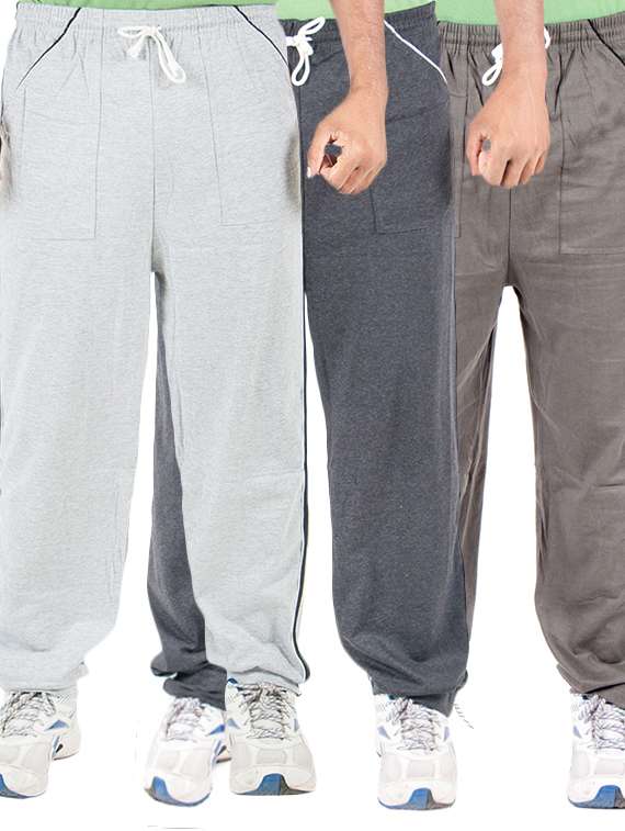 multi colored cotton  full length track pant