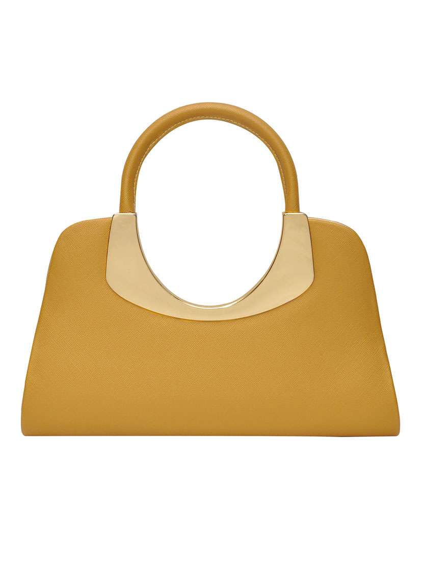 yellow leatherette handbag - 11519169 - Zoom Image - 0