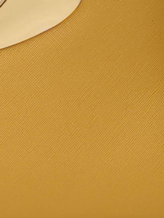 yellow leatherette handbag - 11519169 - Standard Image - 3