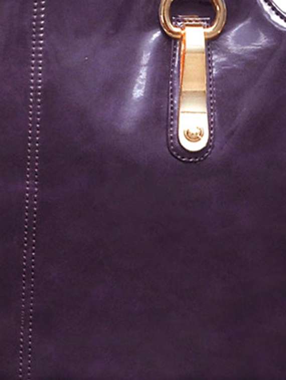 purple leatherette handbag - 11519178 -  Standard Image - 3