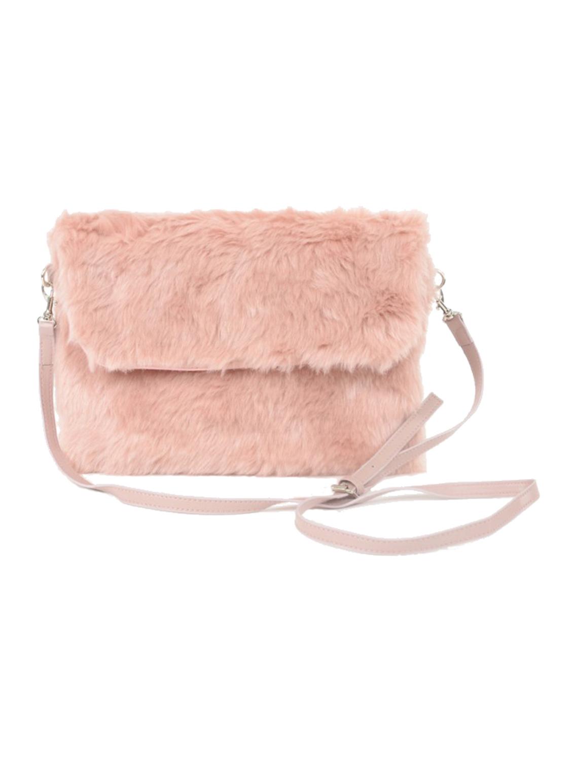 pink fur sling bag - 11543566 -  Zoom Image - 0