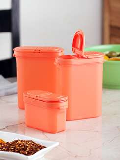 Buy online Tupperware Spice Shaker Set Of 4 Red from Kitchen