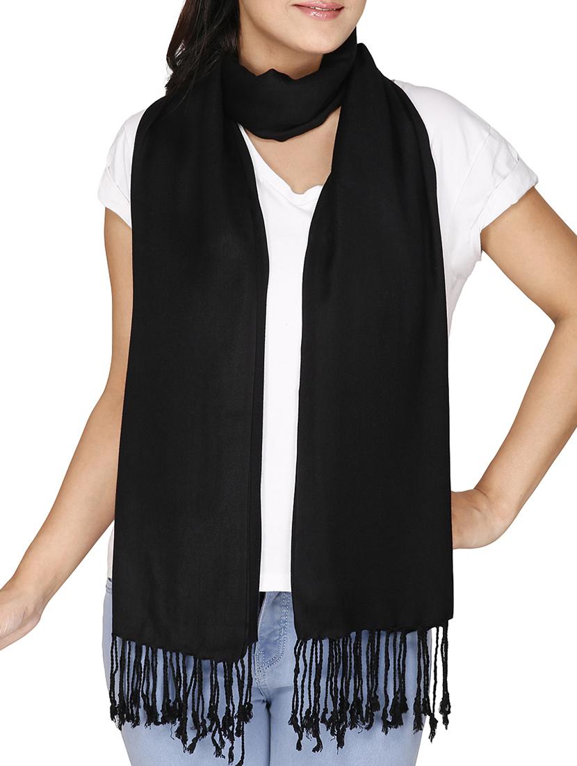 black viscose stole - 11567203 -  Zoom Image - 0