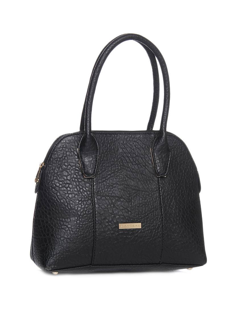 solid black faux leather handbag - 11567772 -  Zoom Image - 0