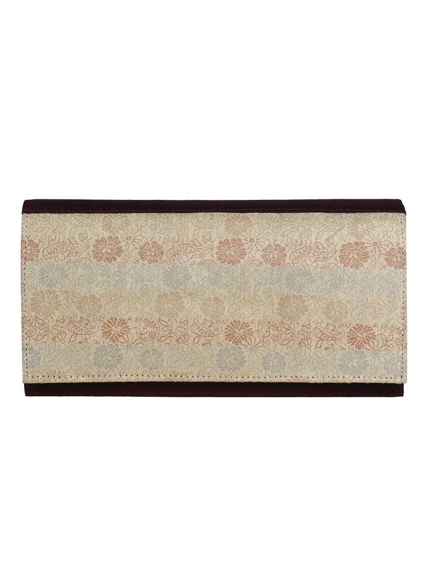 beige cotton ethnic clutch - 11570261 - Zoom Image - 0
