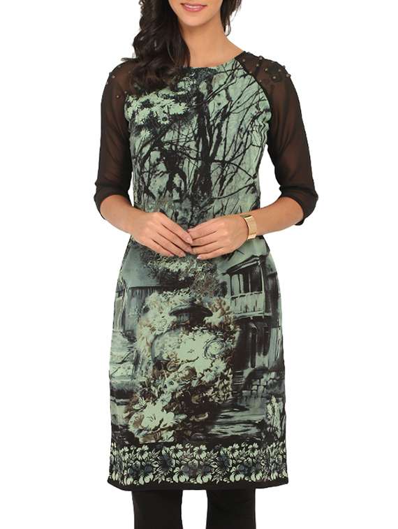  multicolored printed kurtas