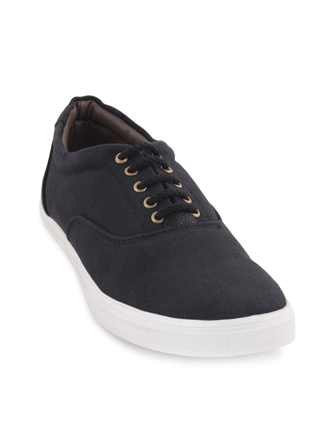 solid black canvas sneaker - 11577051 - Zoom Image - 0