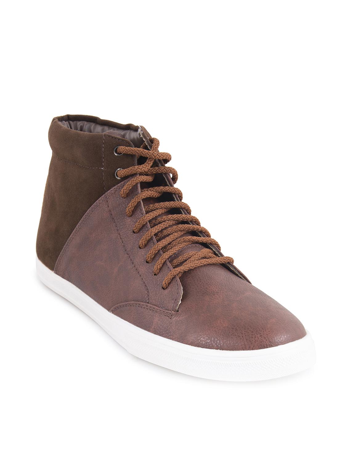 brown faux leather sneaker - 11577312 - Zoom Image - 0