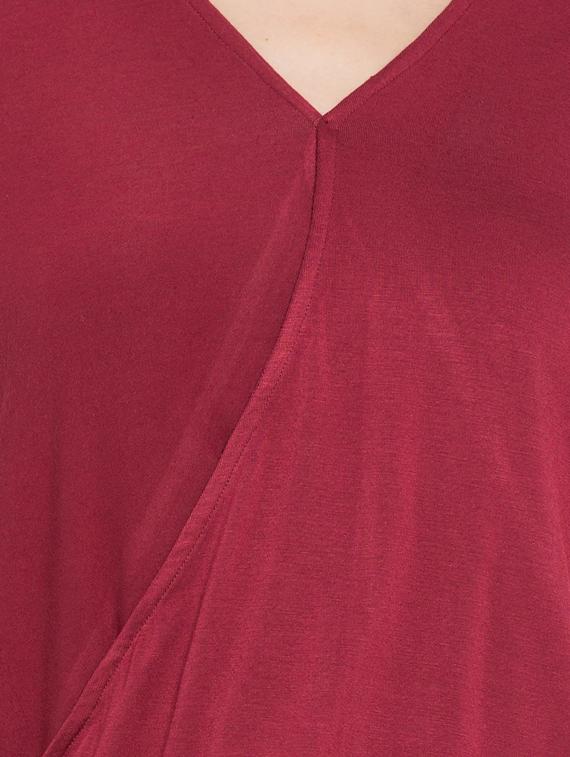 red viscose top - 11586282 - Standard Image - 3