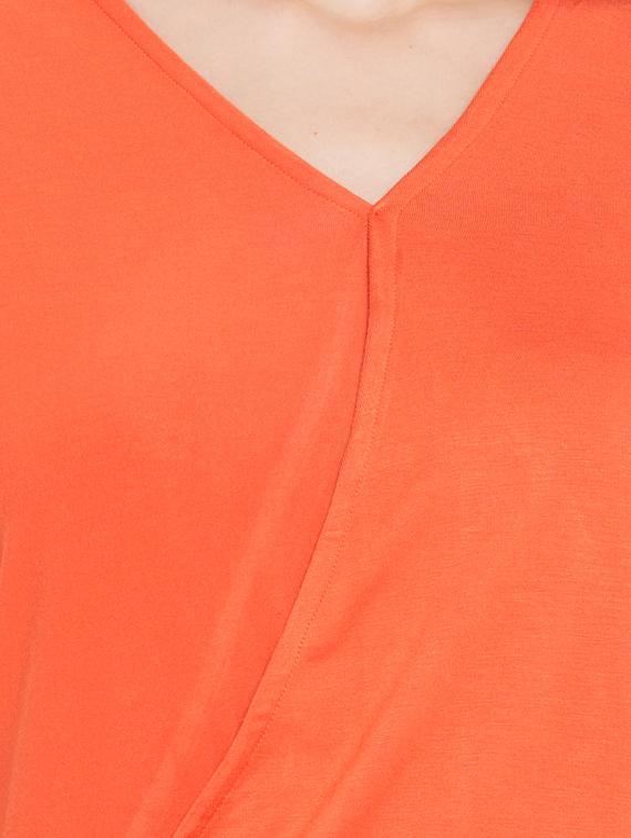 orange viscose top - 11586283 - Standard Image - 3
