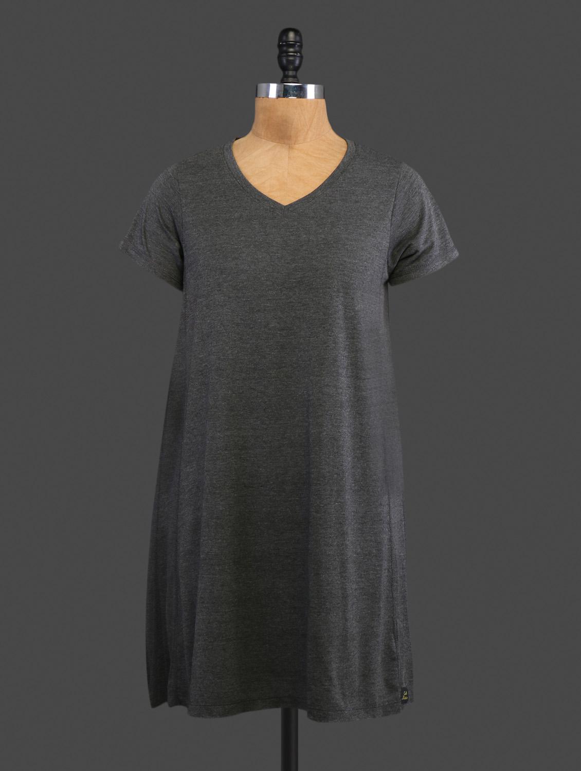 Grey Plain Cotton Top - CULT FICTION