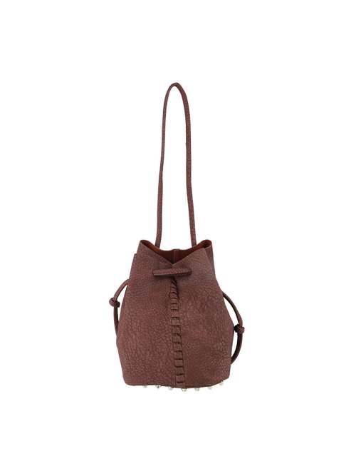 red leatherette sling bag - 11608727 - Standard Image - 0
